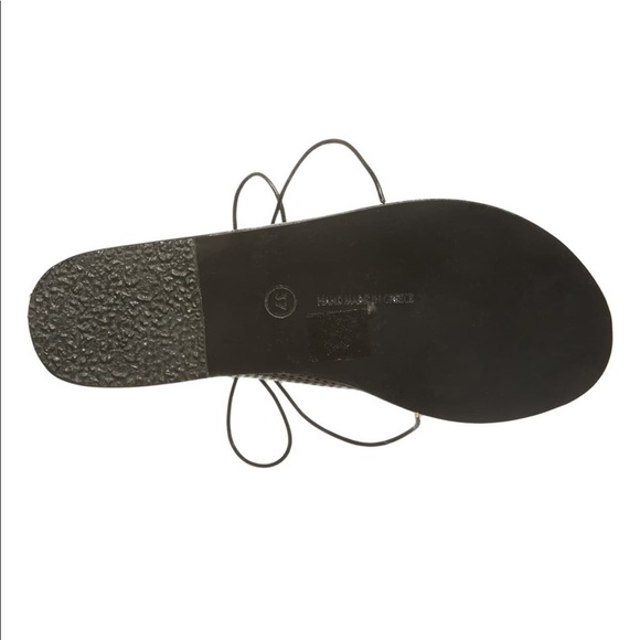 Ancient Greek Sandal lace up leather sides EUC sz7 - Picture 4 of 8